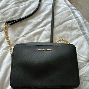 Michael Kors black cross body/shoulder purse
